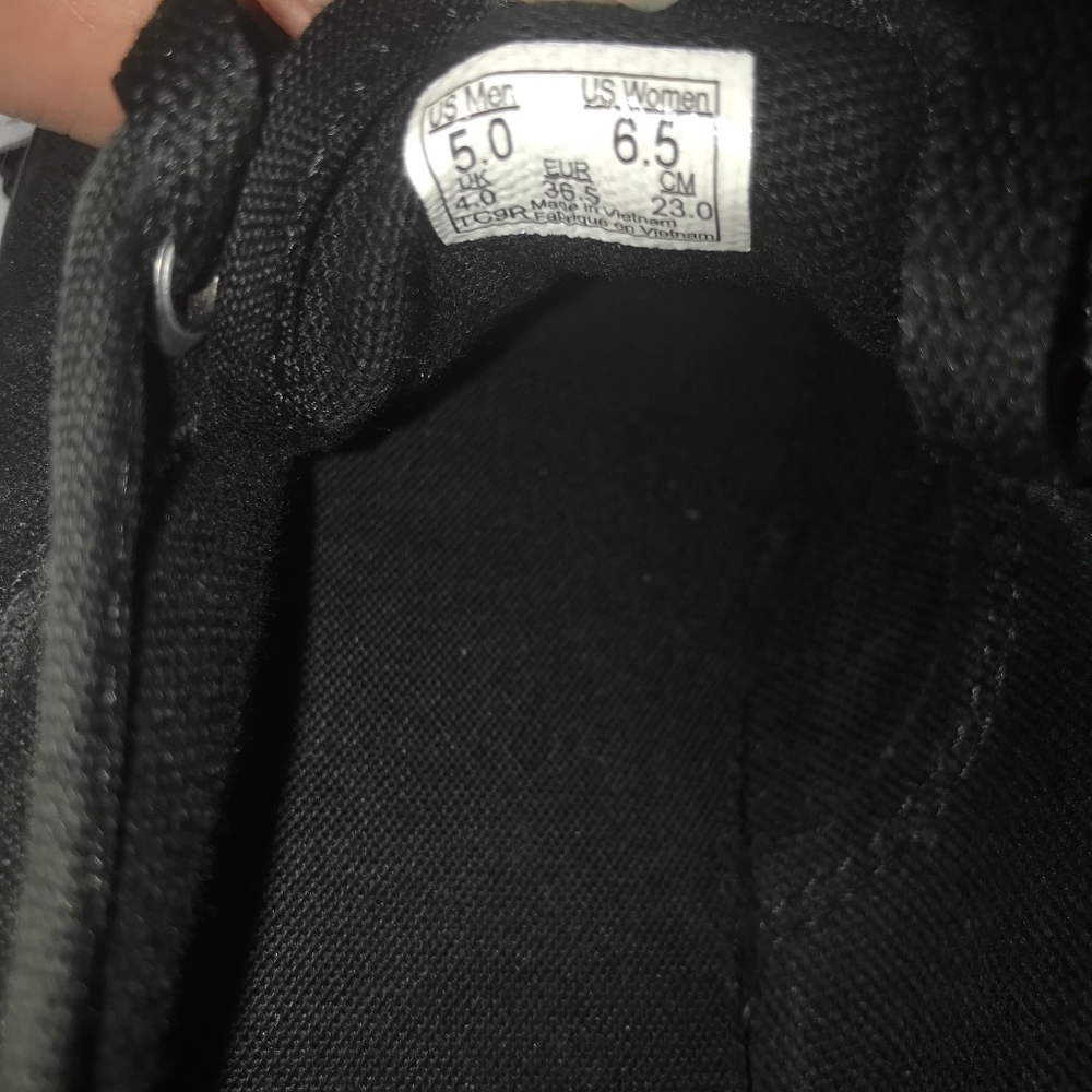 Solid Black Authentic Vans - image 2